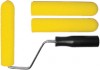 Валик поролоновый желтый с ручкой "Мини" 50 мм + 2 шубки