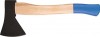 Топор кованая инструментальная сталь, деревянная ручка, 600 гр.