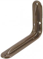 Уголок-кронштейн усиленный коричневый 100х150 мм (0,8 мм)