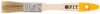 Кисть флейцевая "Стандарт-Плюс", натуральная светлая щетина, деревянная ручка 3" (75 мм)
