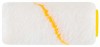 Ролик сменный полиакриловый белый с желтой полосой "миди", 30/54 мм# ворс 12 мм, 100 мм