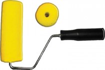 Валик поролоновый желтый с ручкой 150 мм