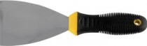 Шпатель, нерж.сталь, черно-желтая прорезин.ручка  5" (125 мм)