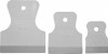 Шпатели резиновые набор 3 шт. (40, 60, 80 мм) белые