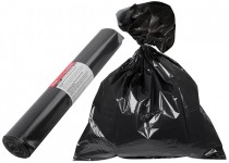 Мешки для строительного мусора, ПВД прочные, 60 л, 600х800 мм, толщина 35 мкм, 10 шт.
