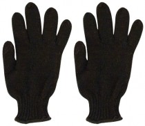 Перчатки вязанные утепленные, полушерстяные, двойной вязки (3 нити) размер 20