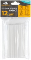 Стержни клеевые 11x100 мм, 12 шт., прозрачность 50%