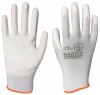 Перчатки белые, полиэстер с обливкой из полиуретана (водоотталкивающие), р-р XL/10