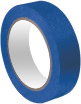 Лента малярная бумажная синяя, термостойкость до 100°C, УФ-стойкость до 14 дней, 36 мм х 25 м