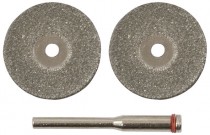 Круги с алмазным напылением 2 шт. и штифт диам. 3 мм, 30 мм