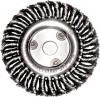 Корщетка-колесо стальная витая проволока 180х22,2 мм
