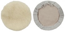 Чехол полировочный на завязках, натуральная шерсть, на тканевой основе 125 мм