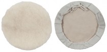Чехол полировочный на завязках, искусственная шерсть, на тканевой основе 125 мм