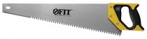 Ножовка по дереву, крупный кален.зуб 3 ТPI с запилом 7 ТPI, 2D заточка, пласт.прорезинен.ручка 500 мм