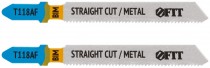 Полотна по металлу, Bimetal, фрезерованные, волнистые зубья, 76/51/1,2 мм (T118AF), 2 шт.