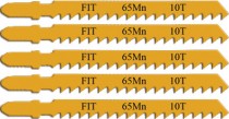 Полотна для электролобзика по дереву, европ.хвостовик, усиленная сталь 65 Мп, 5 шт., 12 ТPI