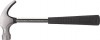 Молоток-гвоздодер, металлическая ручка, резиновая рукоятка, 25 мм, 340 гр.