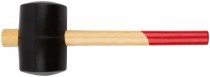 Киянка резиновая, деревянная ручка 55 мм, 400 гр