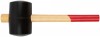 Киянка резиновая, деревянная ручка 70 мм, 750 гр