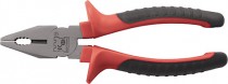 Плоскогубцы комбинированные "Оптима", двухцветные обрезиненные ручки, полированная сталь 165 мм