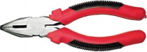 Плоскогубцы комбинированные "Стандарт" красно-черные пластиковые ручки, полированная сталь 180 мм