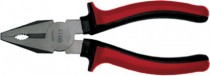 Плоскогубцы комбинированные "Люкс", CrV сталь, никелир. покрытие, мягкие прорезиненные ручки 180 мм