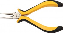Круглогубцы "Мини" Профи, никелированное покрытие, черно-желтые мягкие ручки 125 мм