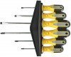 Отвертки "Старт", CrV сталь, прорезиненные ручки, магнитный наконечник, на держателе, набор 6 шт.
