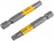 Биты кованые, сталь S2, односторонние 150 мм Т30, Профи 2 шт., блистер