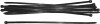 Ремешок-хомут нейлоновый черный Профи JSS, 100 шт. 150x3,5 мм