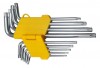Ключи TORX 9 шт. CrV Т10-Т50, пластиковый держатель