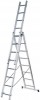 Лестница трехсекционная алюминиевая, 3х7 ступеней, H=202/316/426 см, вес 9,16 кг