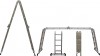 Лестница-трансформер алюминиевая, 4 секции/3 ступени, H=330/160/92 см, вес 10,4 кг