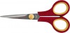 Ножницы бытовые, нержавеющие, прорезиненные ручки, толщина лезвия 1,4 мм, 135 мм